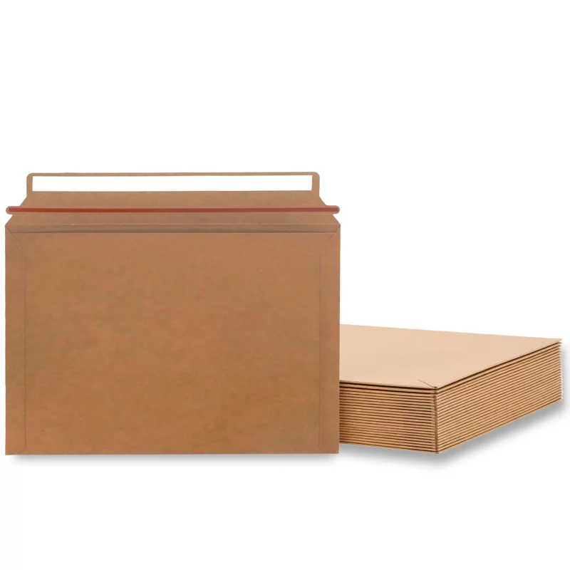 Brown kraft cardboard mailing envelopes